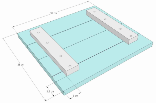Tabouret en palette