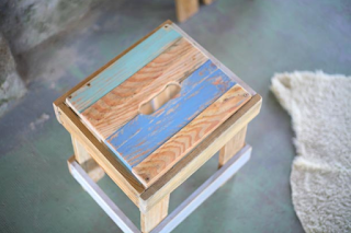 Tabouret et palette